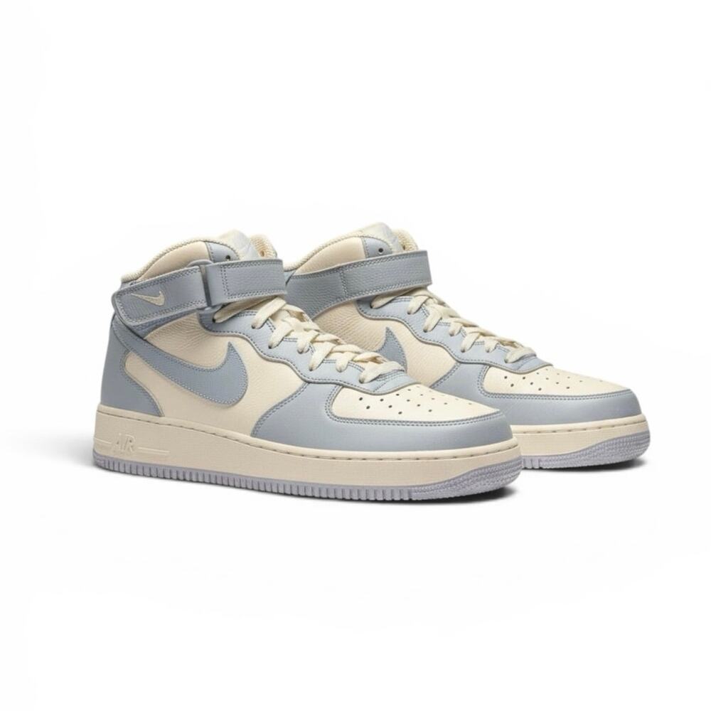 Nike Air Force 1 Mid Custom Nike By Beth Blue White Men’s 12